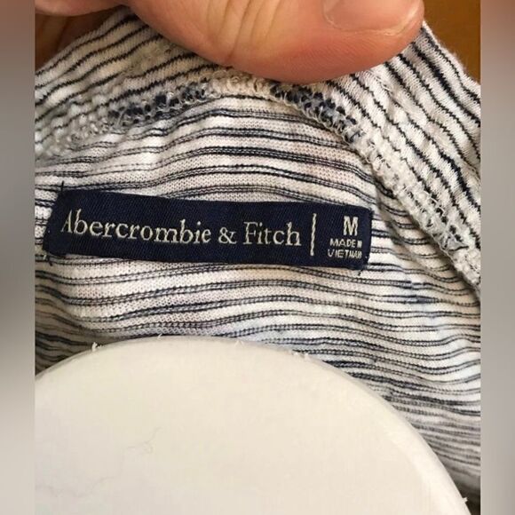 🔮 ABERCROMBIE | Embroidered Floral Striped Tunic Size M - Picture 5 of 5